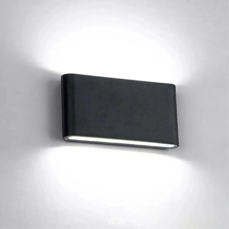 Moderne wasserdichte 12W LED-Wandleuchte für den Außenbereich, IP65, Aluminium, nach oben und unten, Wandleuchte, Garten, Veranda, Wandleuchte, Dekoration, Licht 110V, 220V
