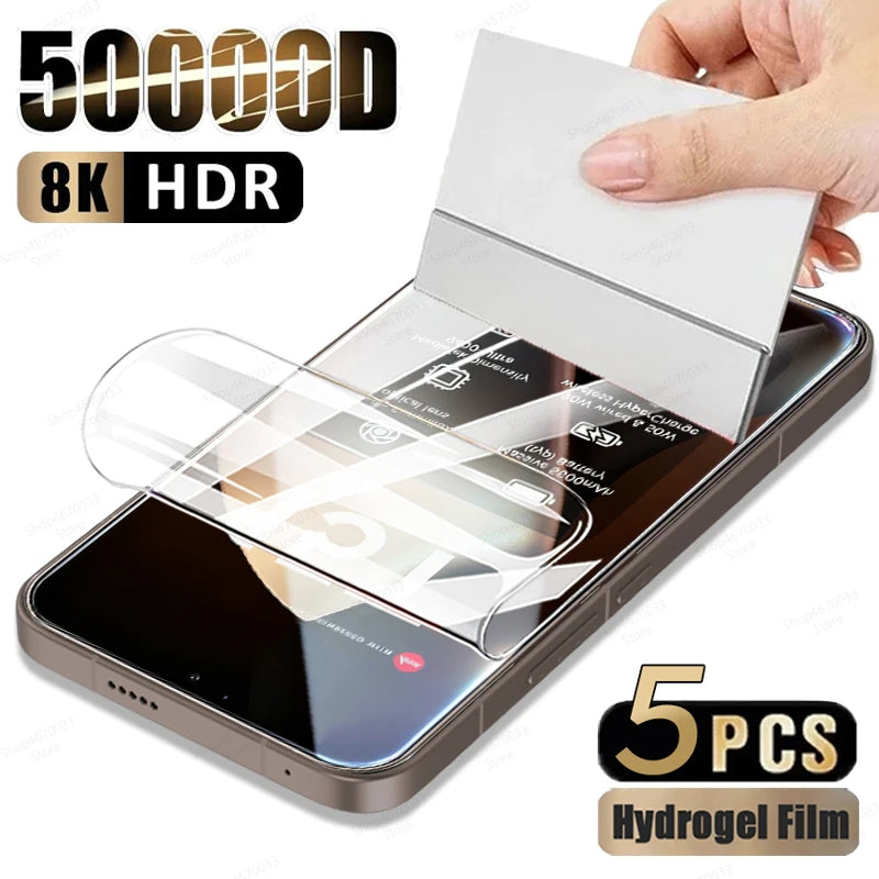 5PCS Hydrogel-Folie für Xiaomi 17T 15T 14T 13T 12T 11T Pro Displayschutzfolie für Xiaomi 17 Pro Max 14 15 13 12 11 Ultra Pro Lite
