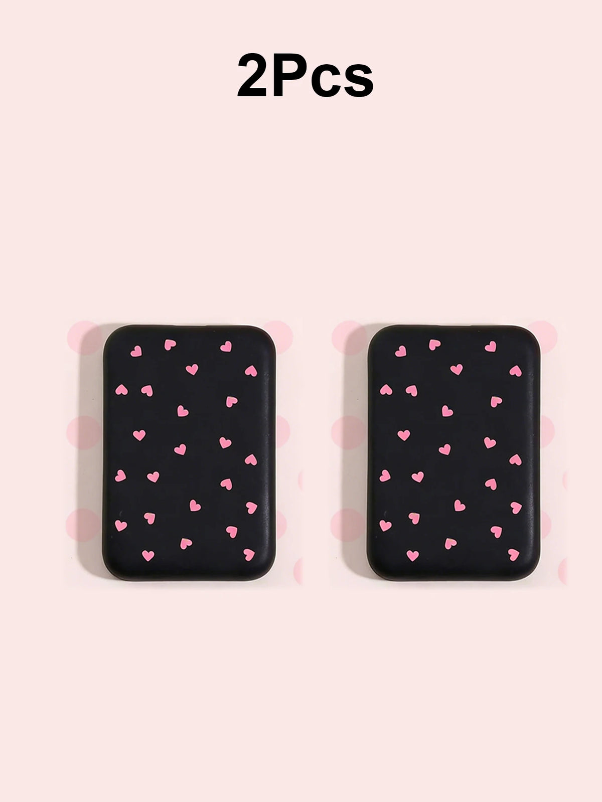 2er-Set Herzförmige Powerbank-Schutzhülle, kompatibel mit A2384 1460mAh Akku, passend für iPhone 17/16/15/14 Serie, kabellose Lade-Schutzhülle, weiche TPU Anti-Sturz-Schutzhülle, süßes Geschenk für Frauen (nur die Hü