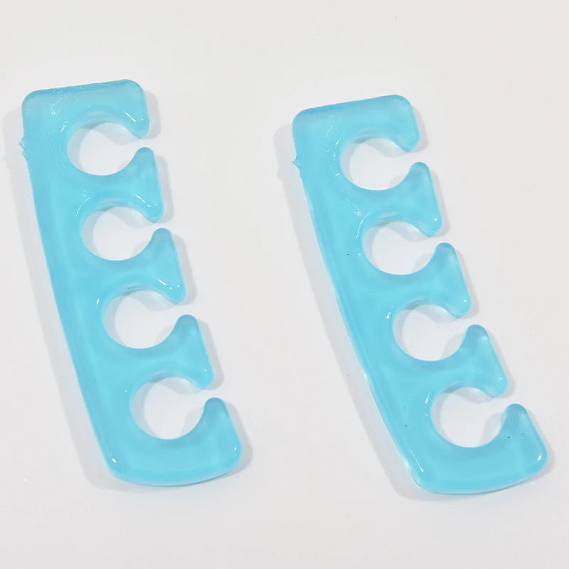2 teile/satz weiche Silikon Finger Zehen Separator rosa/klare Füße Pflege Nagel Werkzeug Maniküre Pediküre Fuß stütze Unterstützung Assistent Politur