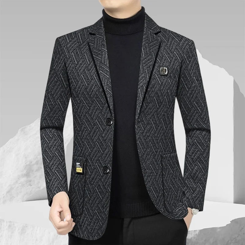 Hochwertige Herren-Großgrößen-Business-Casual-Anzüge, Einzelanzüge, Modische Slim-Fit-Anzugjacken, Übergrößen und Gepolsterte Anzüge