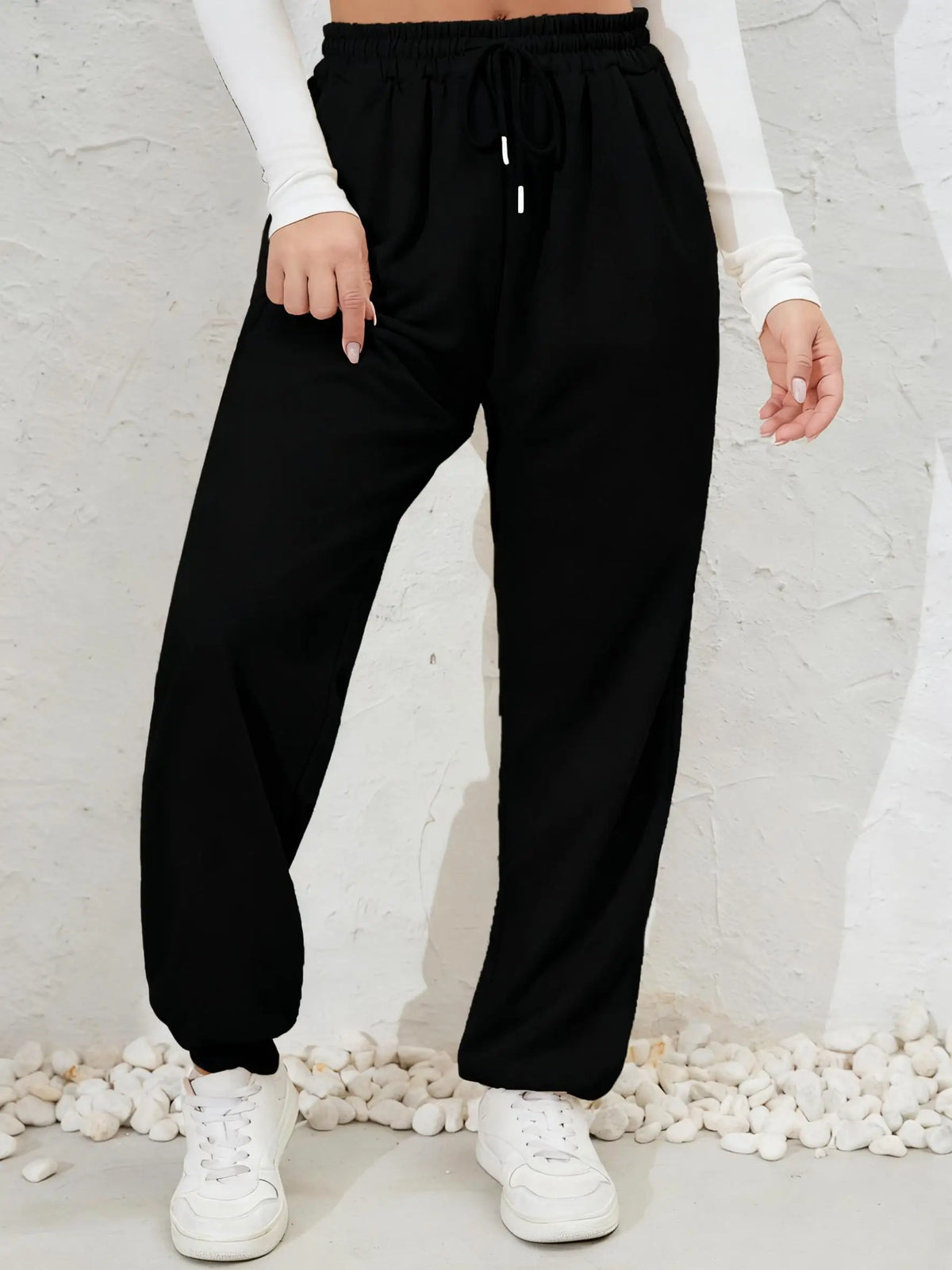 Einfarbig Herbst Frau Jogginghose Jogging Kordelzug Sportpants Y2K Bequeme Lange Hosen Bunte Fleece Unisex Tanz Hose