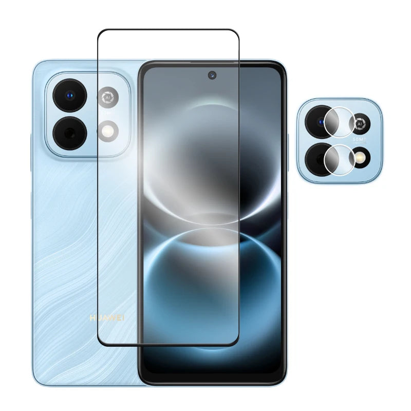 6in1 für Huawei Nova Y74 Glas für Huawei Nova Y73 Y74 gehärtetes Glas 2.5D Full Cover Displayschutzfolie für Nova Y74 Objektivfolie