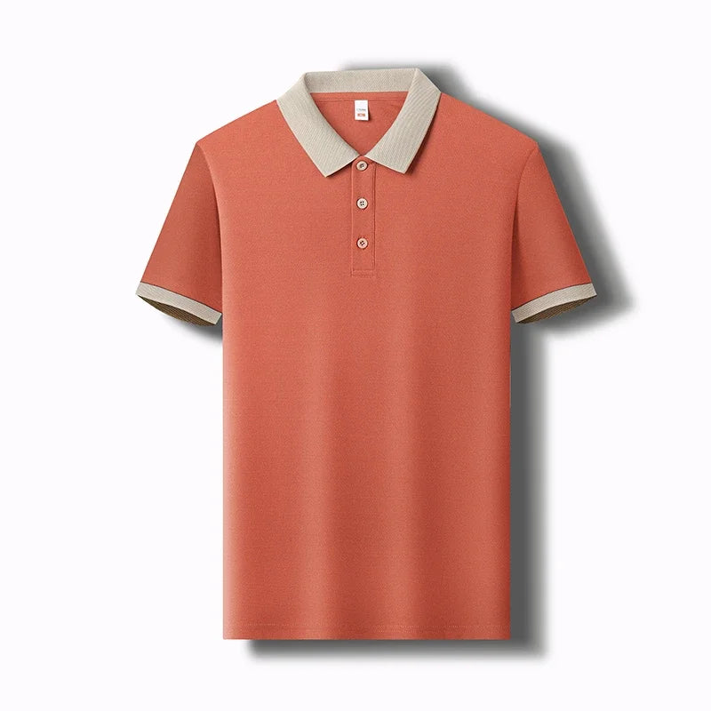 Herren Einfarbig Casual Fashion Kurzarm POLO Shirt Sommer Bequemes Top