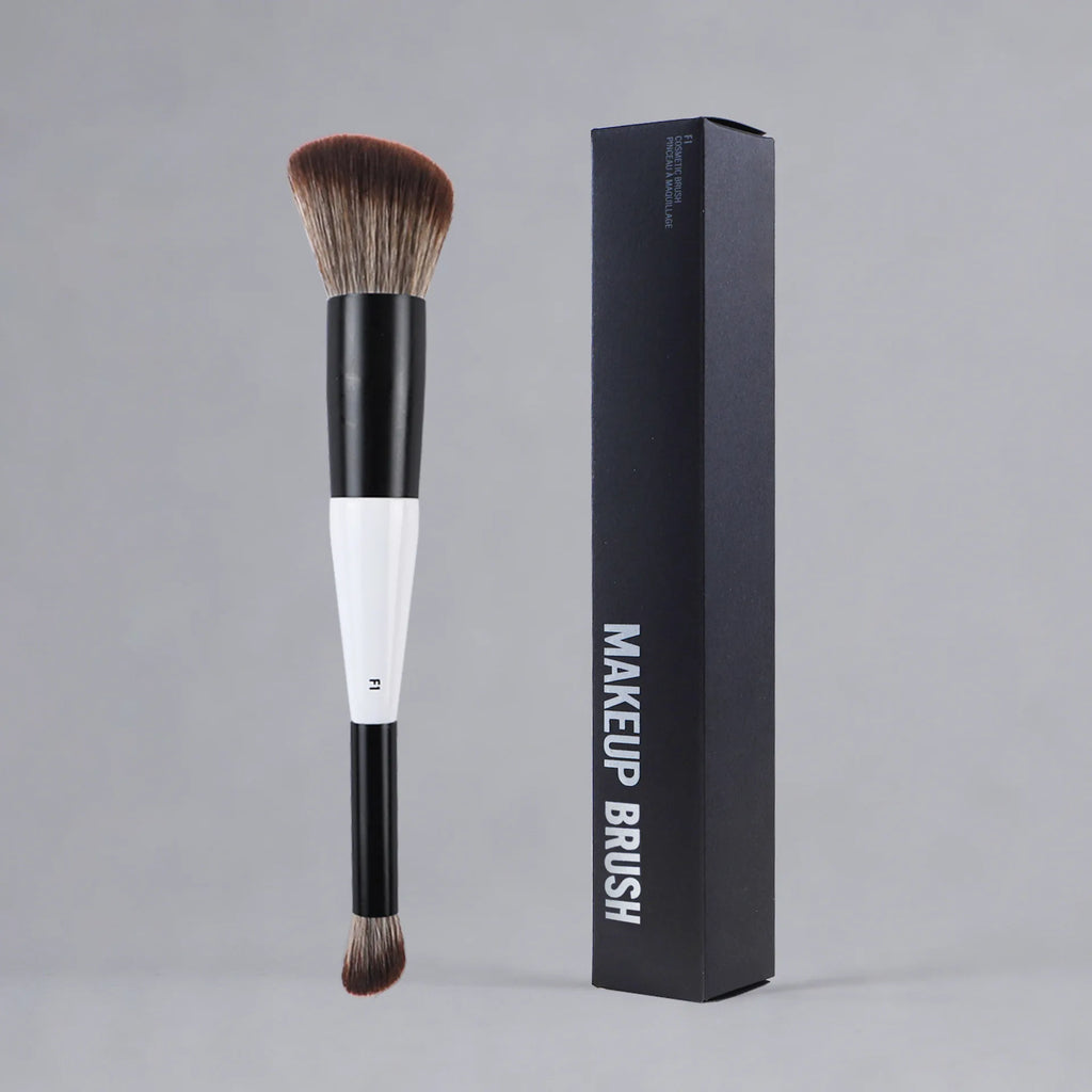 Doppelseitiger Foundation-Pinsel F4 Puder F1 Rouge Kontur F2 Make-up-Pinsel mit Verpackungsbox