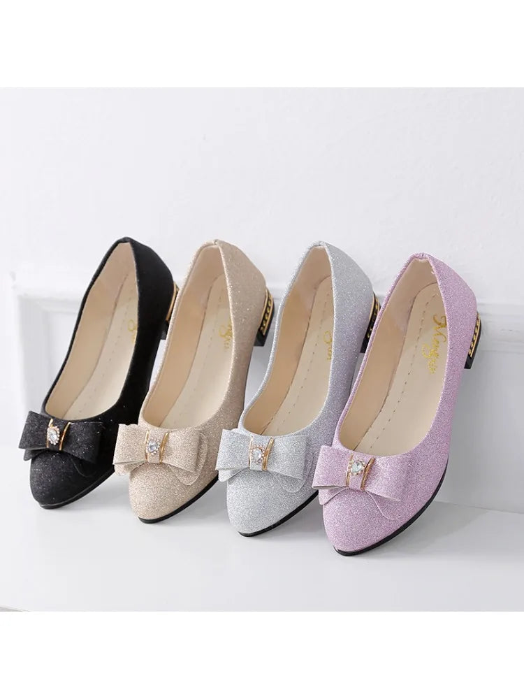 Frühling Herbst Neue Sexy/Elegante Mittelhohe Damenschuhe Modische Bestseller Spitze Bequeme Schleife Freizeitschuhe für Damen