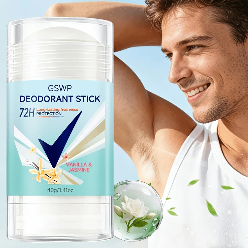 GSWP Vanille & Jasmin Deodorant Stick, 72-Stunden Langanhaltende Frische, Geeignet für den Ganzen Körper. 40g/80g