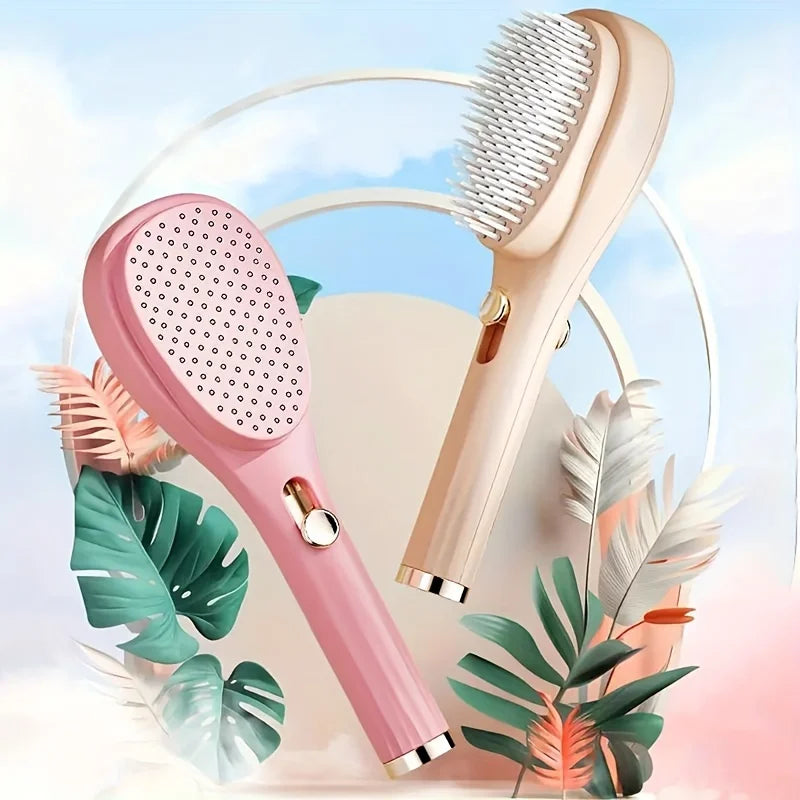 1 Stück magischer einziehbarer Haarkamm – antistatische Kopfhaut-Massage- und Entwirrungsbürste für alle Haartypen, Urlaubsgeschenkbox, Beauty-Tool
