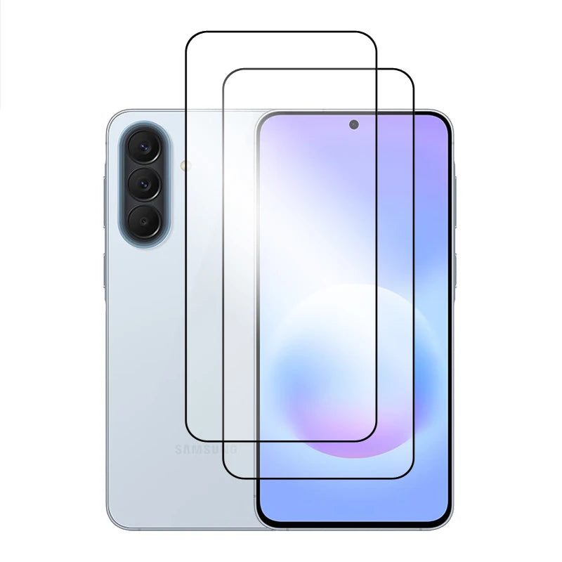 6in1 Schutzglas für Samsung Galaxy A57, für Samsung A07 A17 A37 A57, gehärtetes Glas, 2.5D Vollschutz-Displayschutzfolie für A57, Linsenschutzfolie