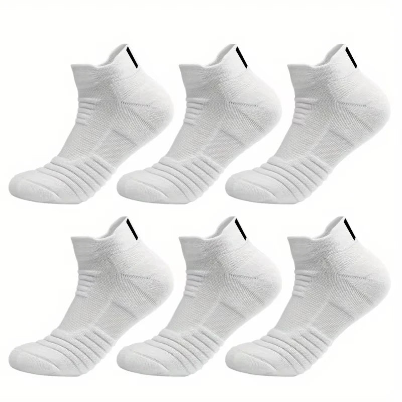 HSS 6/3/1 Paar neue Männer Sport Laufen Fitness Flug kurze Röhre Socken Damen Handtuch unten Basketball Socken einfarbig schwarze Socken