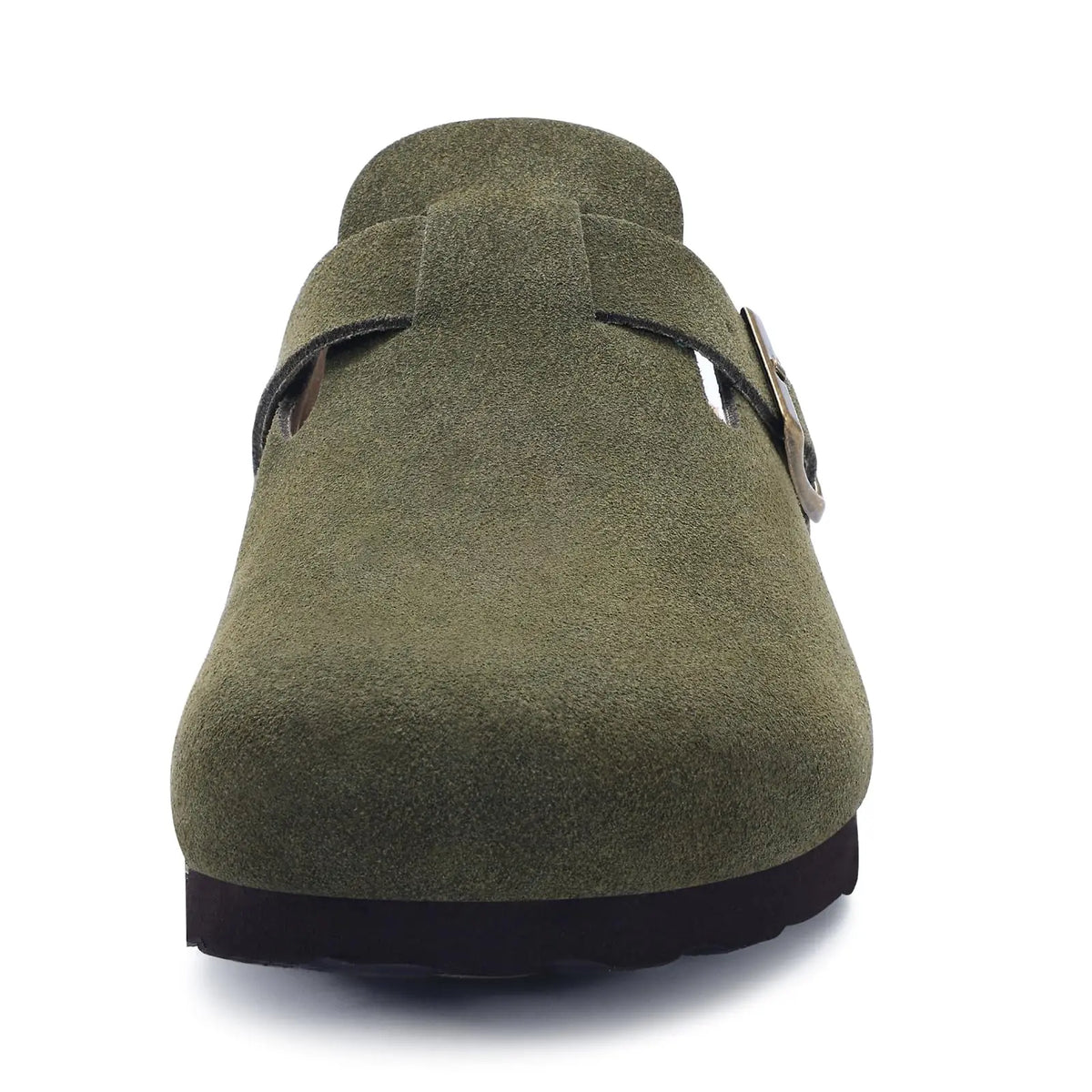 Shevalues Herren-Wildleder-Clogs, weiche Leder-Pantoletten, Herren, neue Sommer-Männer-Kork-Sandalen, bequeme Slip-On-Unisex-Clogs mit Fußgewölbeunterstützung