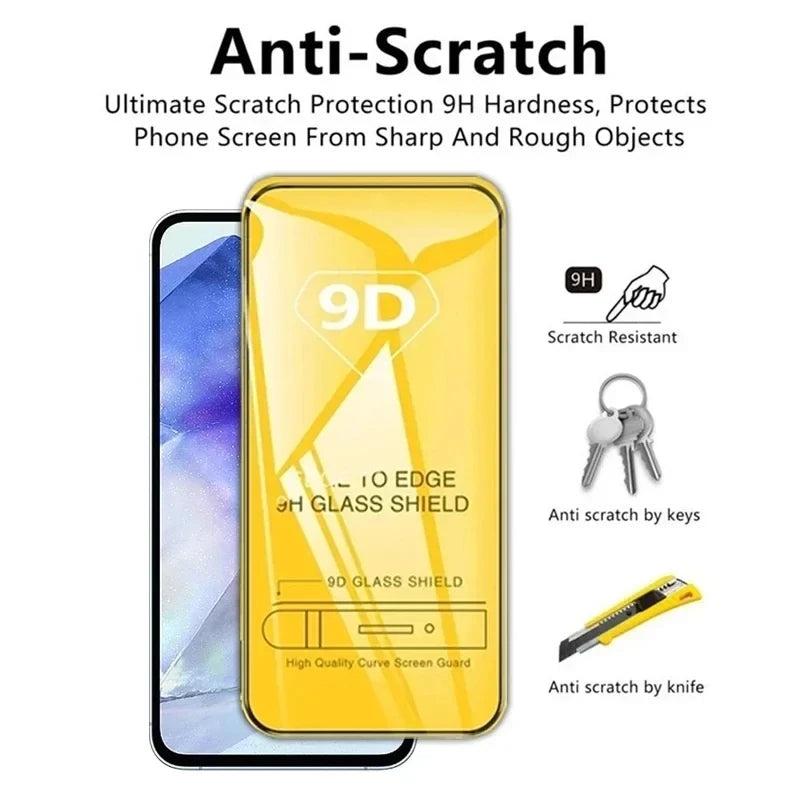 1-5PCS Gehärtetem Glas Für Samsung A55 5G A56 S25 Ultra S24 FE A36 A54 A17 A16 A15 a26 A35 A34 A53 A52 A73 A33 Screen Protector