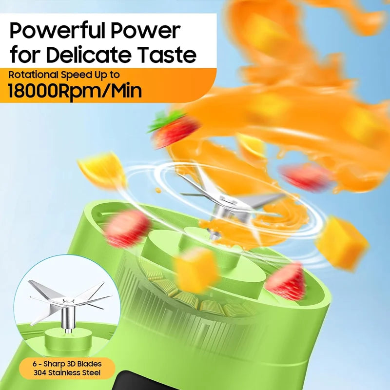380ml Haushalts-Saftmixer, Mini-Elektro-Entsafter, USB-aufladbarer Smoothie-Shaker, tragbarer Entsafter, Haushaltsgeräte