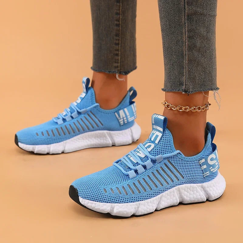 Damen-Wanderschuhe, bequeme Korrektur, atmungsaktives Mesh, modisches Design, geeignete Langstrecken-Walking-Trainingsschuhe