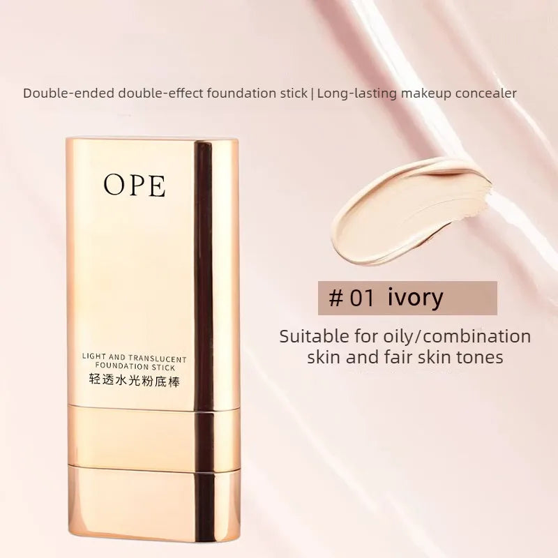 2-in-1 Foundation-Stift mit integriertem Pinsel |   Leichtgewichtig, 24 Stunden lang haltbar, natürlicher Glanz & sofort makelloses Finish