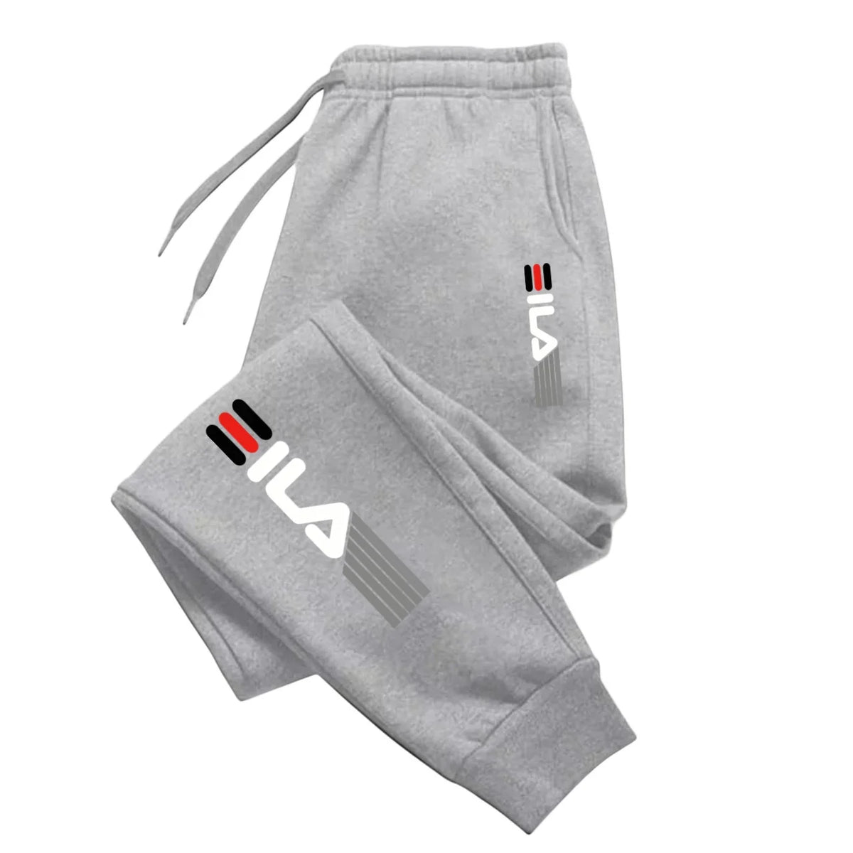 Herren Herbst- und Winter-Trendhosen, Jogginghosen, elastische Sport-Freizeithosen mit elastischem Bund, lockere Fitness-Sweatpants.