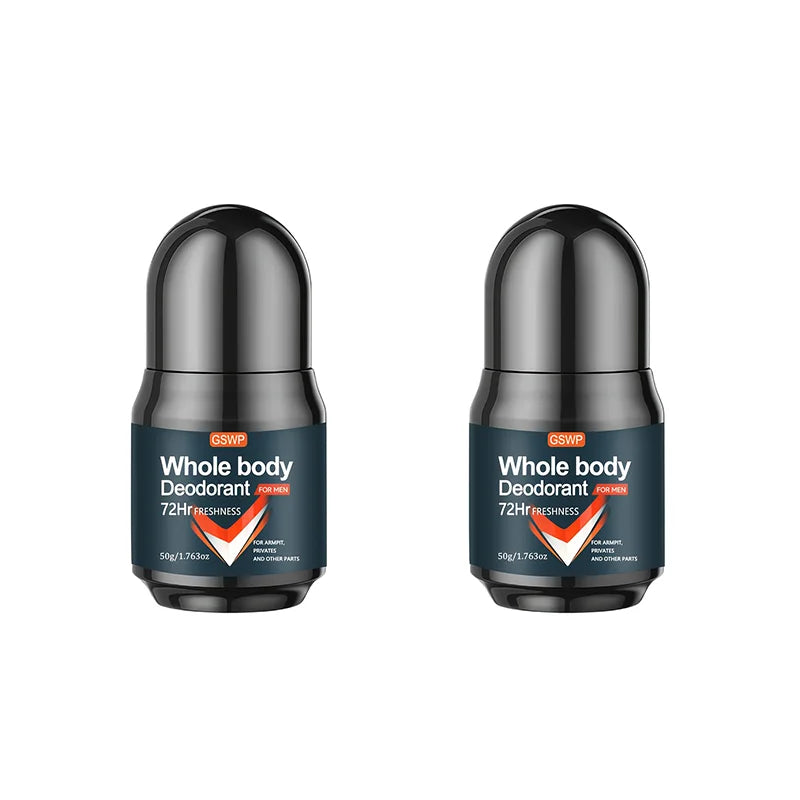 GSWP Ganzkörper-Deodorant, 72-Stunden Langanhaltende Frische, Bietet Langzeitgeräumigen Geruchsschutz Ohne Klebrige Rückstände 50g/100