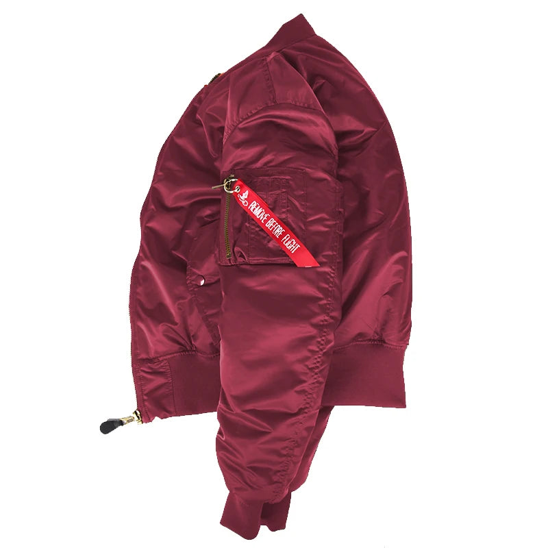 2024 Vintage Doppelseite Winter jacke Männer Mantel Blase Parka Puffer warmer Bomber geste ppte Pilot ma-1 us Luftwaffe Militär armee