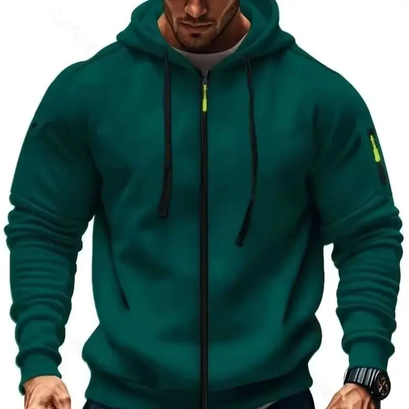 Männer Herbst Winter Neue Hoodies Langarm Sweatshirt Zipper Design Mit Kapuze Sweatshirt für Männer Sportswear Slim Fit Casual Jacke