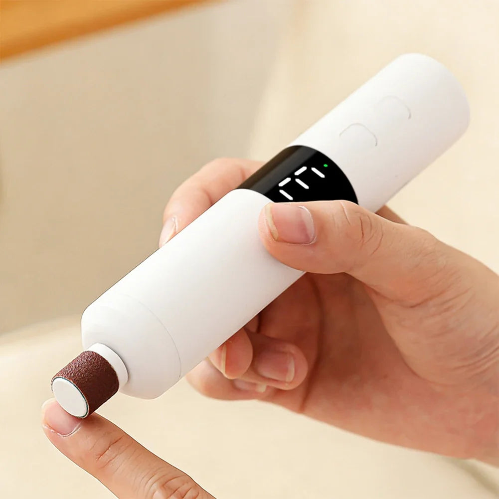 3-stufige Einstellung, LCD-Display, schnelles Aufladen, Handpflege, 2-in-1 elektrischer Fußschleifer zur Entfernung abgestorbener Haut.