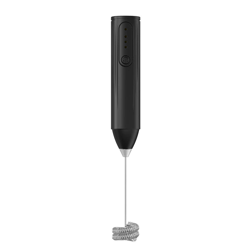 Kabelloser elektrischer Milchaufschäumer, wiederaufladbarer Milch- und Kaffeemixer, 3-stufiger Eierschläger für die Zubereitung von heißem Schokoladen-Latte-Schaum.