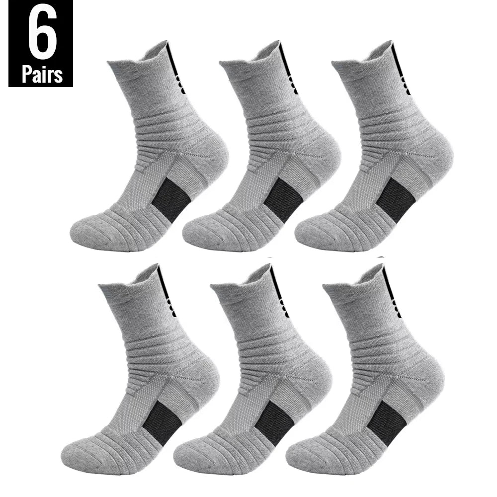 HSS 6/3/1 Paar neue Männer Sport Laufen Fitness Flug kurze Röhre Socken Damen Handtuch unten Basketball Socken einfarbig schwarze Socken