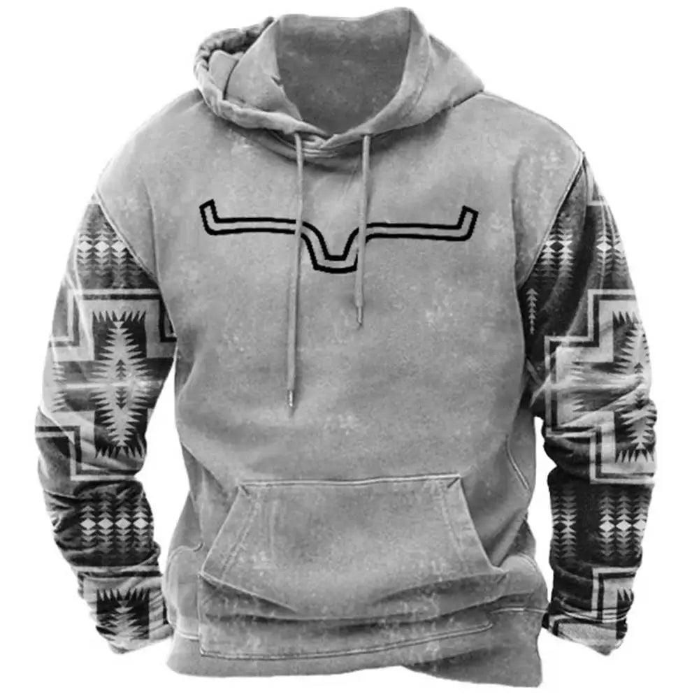 Neue Hoodies Sweatshirt männer Hoodie 3D Cowboy Gedruckt Pullover Übergroßen männer Tops Männlich Yellowstone Lose Vintage Kleidung Heißer