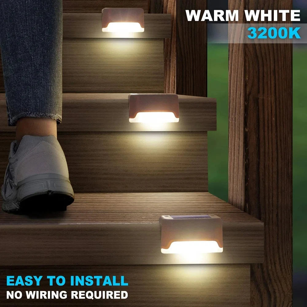 LED Solar Treppen Licht Im Freien Wasserdichte Wand Lichter LED Solar Lichter Haushalt Balkon Garten Dekoration Landschaftsbau Licht