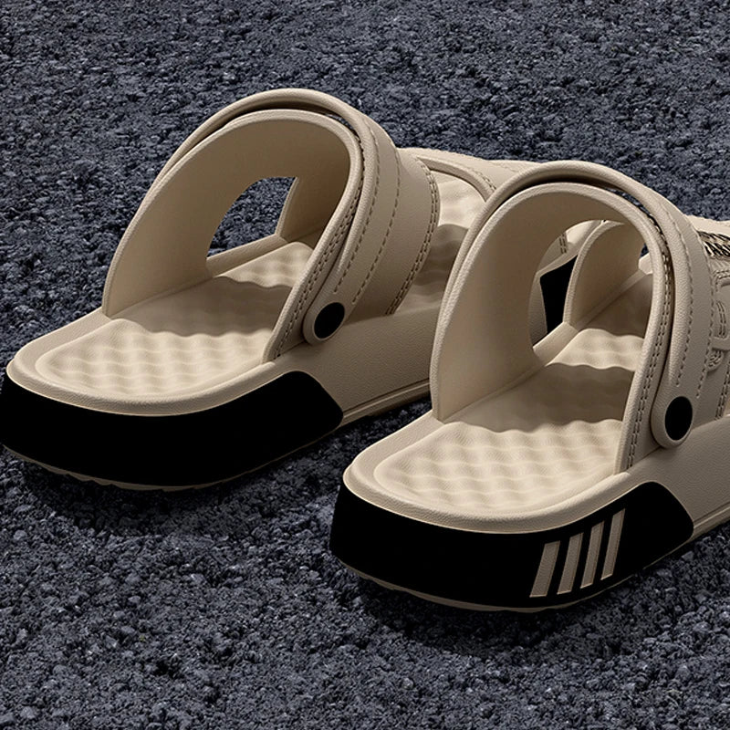 Männer Hausschuhe Sommer EVA Weichen sohlen Plattform Rutschen Sandalen Indoor Outdoor Walking Strand Schuhe Flip-Flops Herren Hause Schuhe