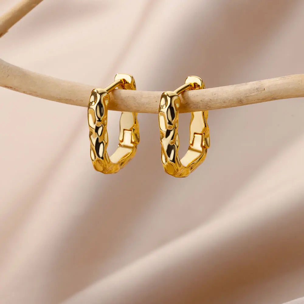 Edelstahl Kreis Ohrringe Für Frauen Gold Farbe Ästhetischen Zirkon Ohrring Hochzeit Weihnachten Mode Schmuck Zubehör Geschenk