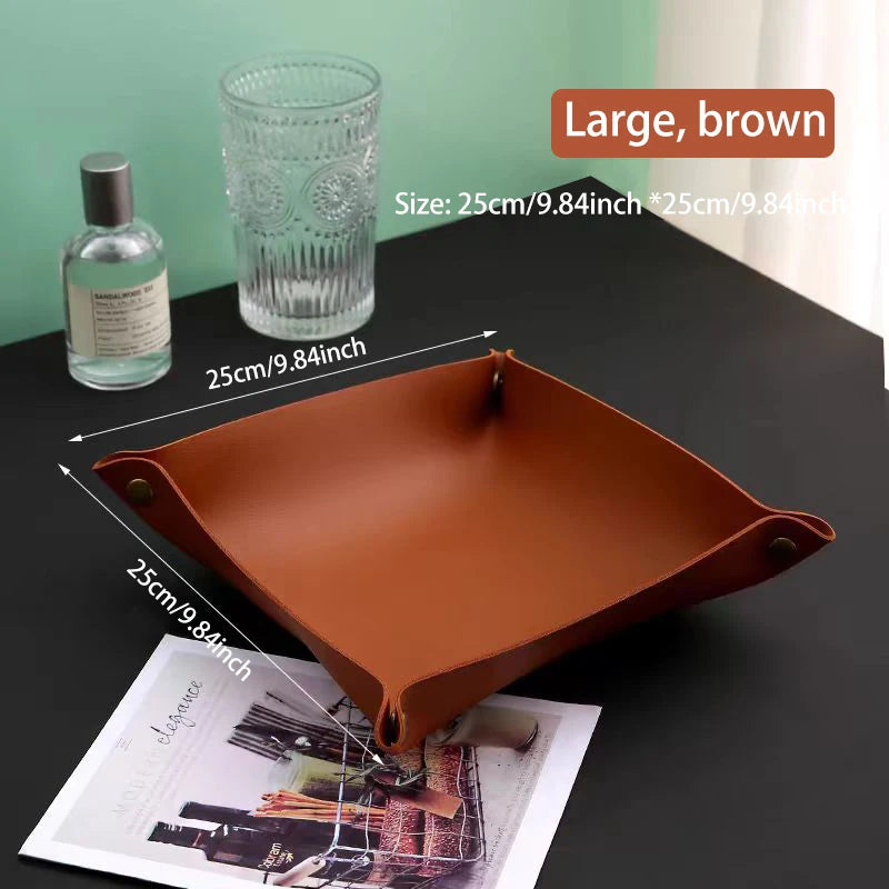 Wohnzimmer Eingang Schlüssel Aufbewahrungsbox Leder Desktop Kosmetik Aufbewahrungsbox Diverse europäische Tablett Aufbewahrungsbox