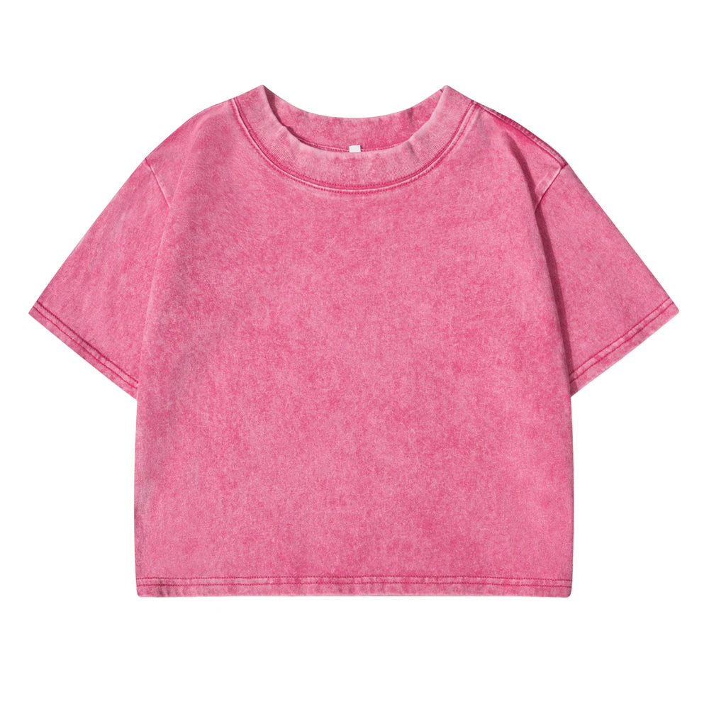 Einfarbiges Slim-Fit T-Shirt für Damen, Modisches Weiches Baumwoll-Shirt mit Strass-Verzierung, Kurzarm, Coole Kleidung für Frauen