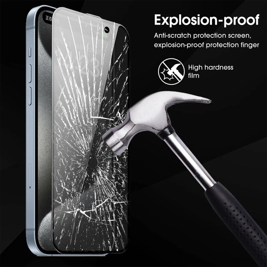 Einfach zu installierende Sichtschutzschutzfolien aus gehärtetem Glas für iPhone 17/17 Air/17 Pro/17 ProMax Anti-Spionage-Folie mit automatischer Ausrichtung