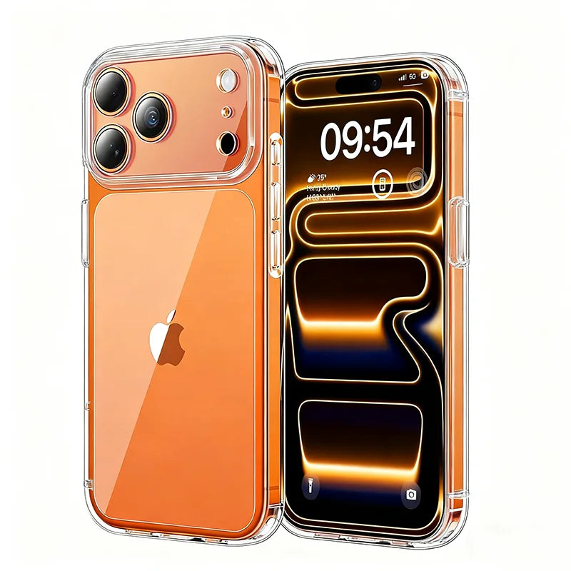 HD Transparente, ultradünne Kristall-Handyhülle für iPhone 17, Air 11, 12, 13, 14, 15, 16 Pro Max Plus, weiche Hüllen für iPhone 17 Pro Cover