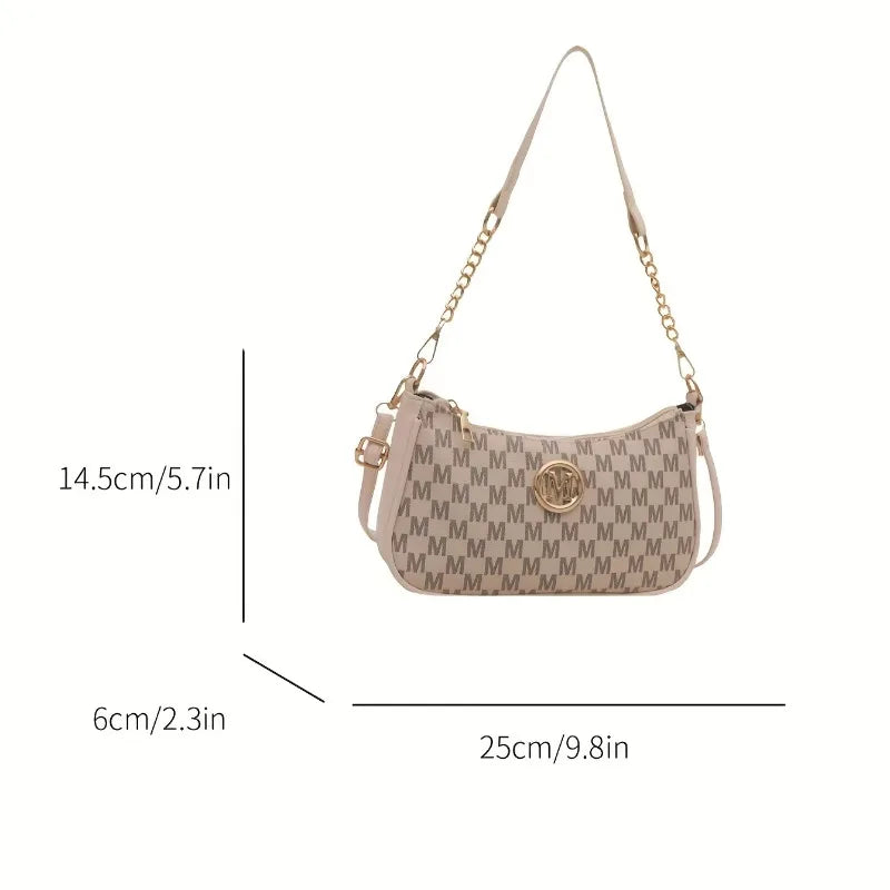 Handtasche im Vintage-Stil, Umhängetasche, verstellbarer Riemen, Damen-Messenger-Umhängetasche, anspruchsvolle Accessoire-Einkaufstasche