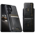 Business Magnetische Leder-Brieftasche Vertikale Kartenfächer Hülle für Samsung Galaxy S26 Ultra S25 Plus S24 S23 Standfunktion Telefonhalter Cover