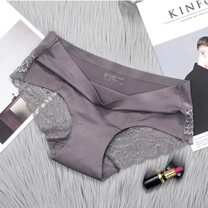1/2/3Pcs Nahtlose WomenComfort Spitze Slip Aushöhlen Höschen Set Unterwäsche Low Rise Weibliche Sport Panty weiche Dame Dessous Sexy