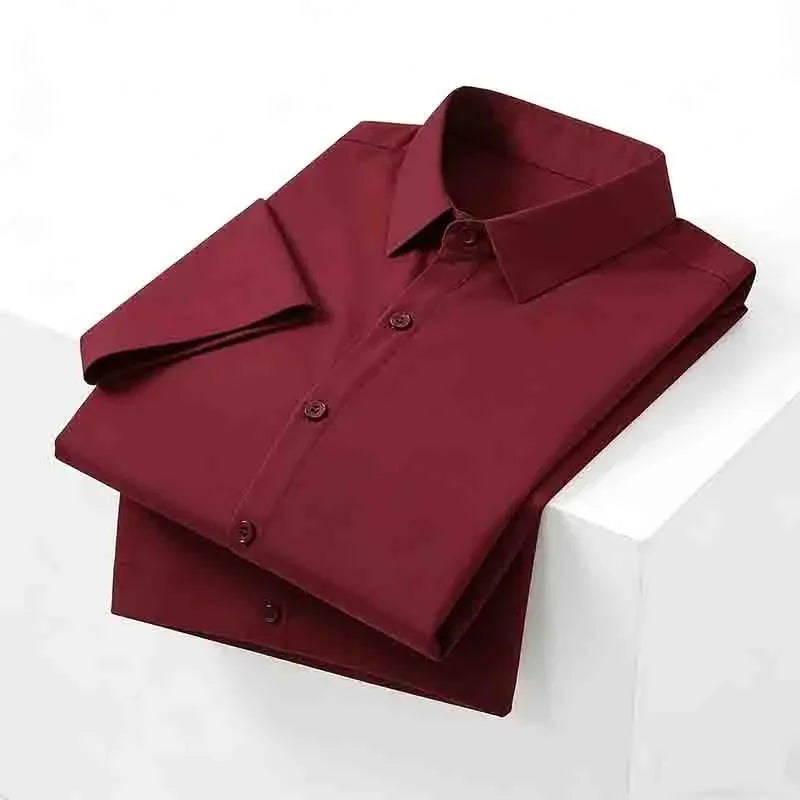 Herren Soft-Touch Schwarzes Kurzarm-Hemd Hautfreundliches Lässiges Alltags-T-Shirt