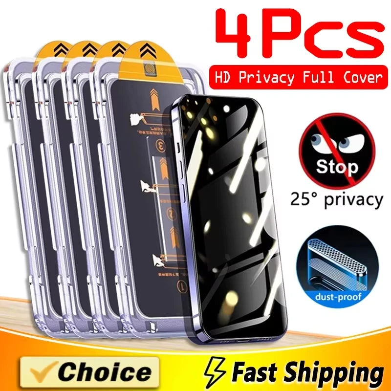 1-4PCS Privatsphäre Einfach Installieren Screen Protector Für Xiaomi 14T Pro 15T 13T 12T 11T 11 Lite 5G Ne 12 Lite 13 14 10T Gehärtetes Glas
