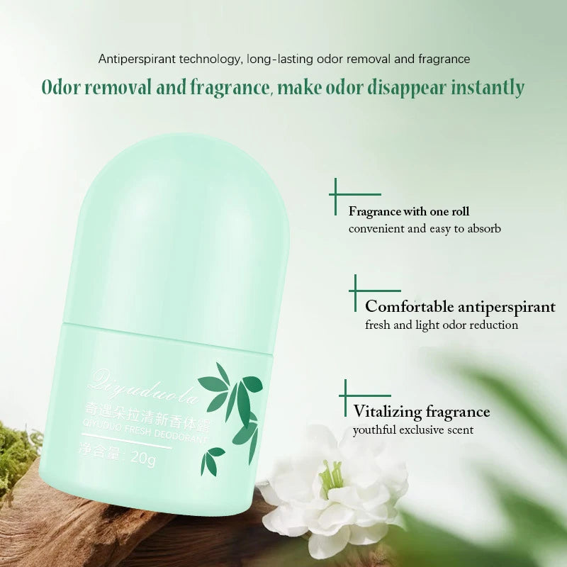 Sakura Duft Roll-On Deodorant 20ml Langanhaltender Natürlicher Duft Parfüm Frischer Aroma für Frauen Männer Sommer Geruchsentferner Roll-on