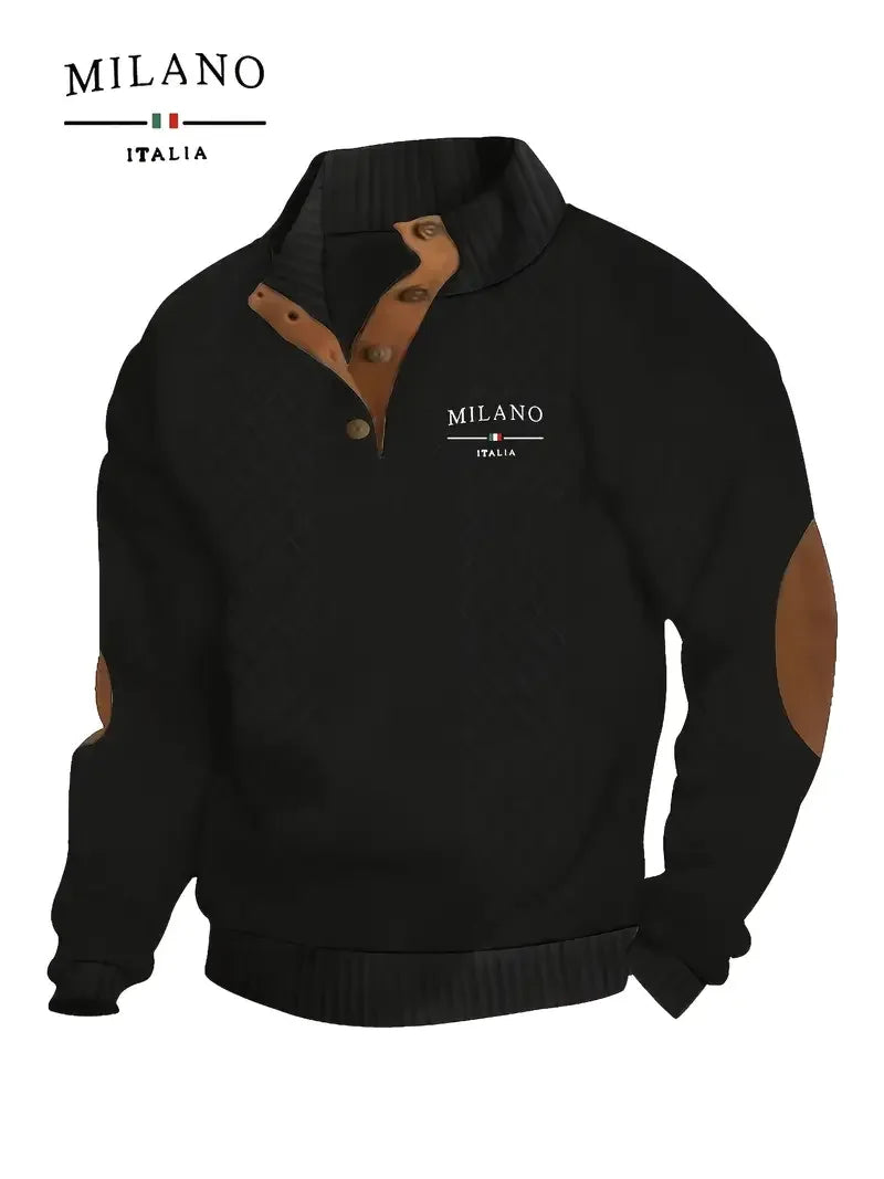 Der 2025 Neue Trendige Stehkragen-Hoodie: Modisch und Beliebt, Komfortabel für Reisen und Tägliches Pendeln für Männer