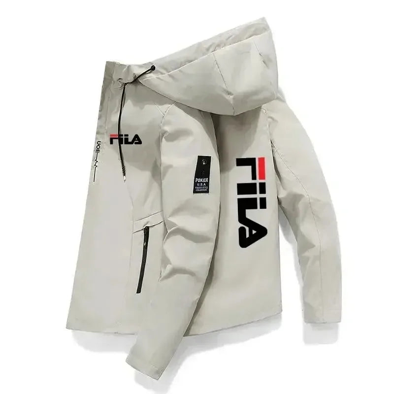2026 Frühling Herbst Herren Winddichte Kapuzenjacke Leichte Reißverschluss-Jacke Wandern Outdoor Freizeit Sportjacke