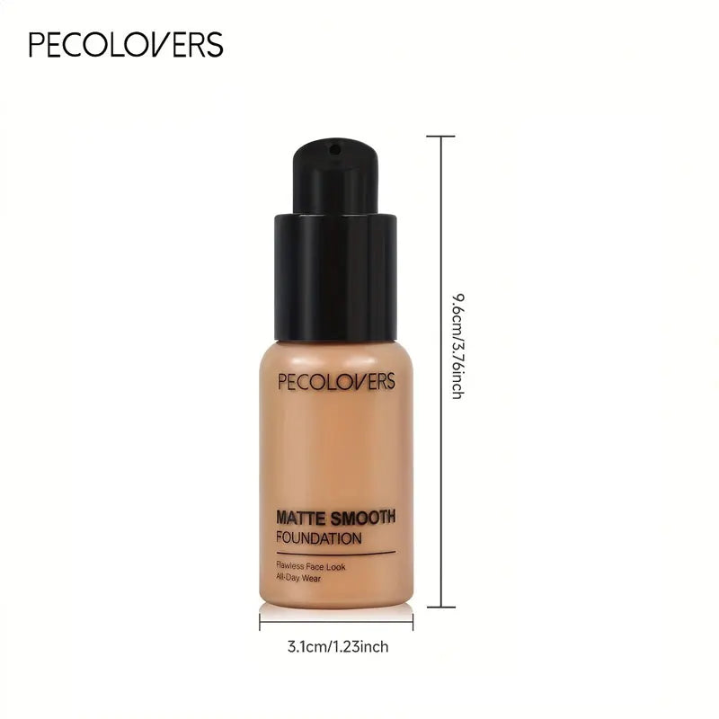1PC Flawless Liquid Foundation – Vollständige Abdeckung, matt, wasserfest, verbirgt Hautunreinheiten, verschiedene Farbtöne