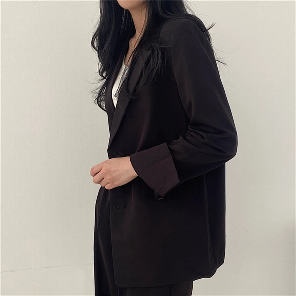 Elegante Büro Dame Business Anzug Set Blazer 2026 Frühjahr Neue frauen Kleidung Anzug Jacke Casual Hosen Set Breite Bein anzug Hosen