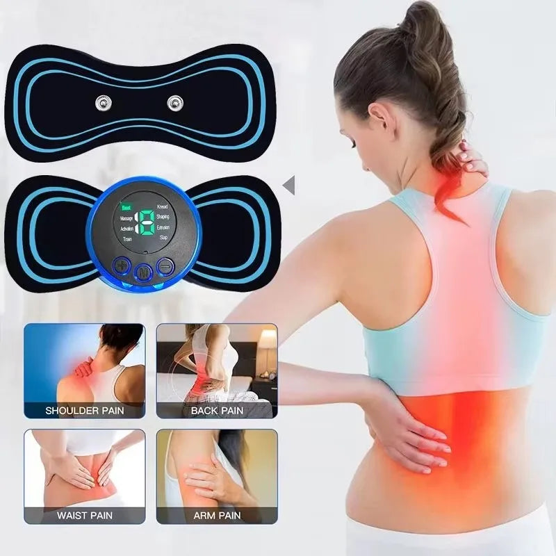 2026 Intelligenter Mini-Elektro-Nackenmassagegerät, Aufladbarer Tragbarer Schulter- und Nackenmassage-Patch mit Mehrfach Einstellbarer Funktion