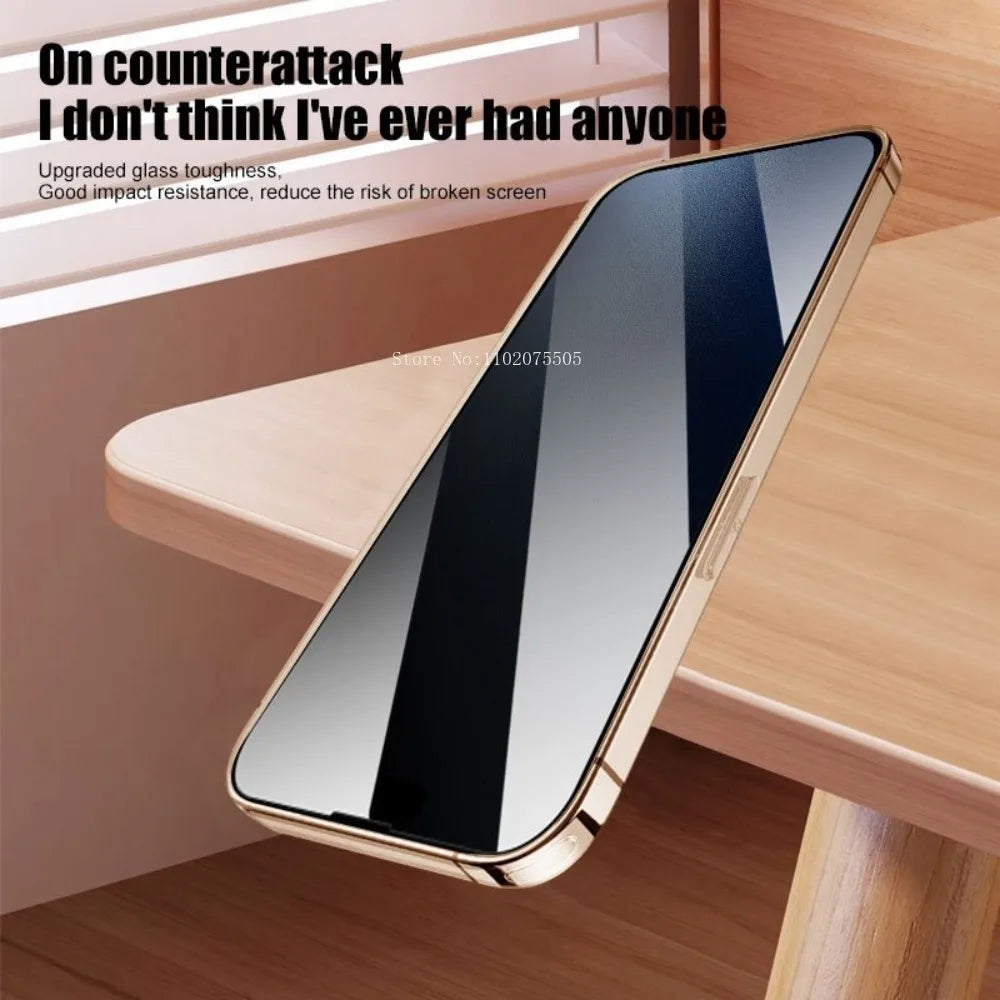 3 Stück Privatsphäre gehärtetes Glas für iPhone 17/16/15/14/13/12/11 Pro Max 15 Plus 17 Pro 12 Mini XR XS 15 Pro Anti-Spy Schutzfolie