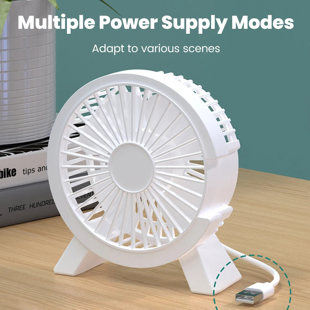 Desktop-Mini-Ventilator, USB-Aufladung, leise, energiesparend, für Zuhause, Büro, Tischventilatoren, persönliche Kühlung, Mini-Ventilator, Schreibtisch-Standventilator, Plug-and-Play