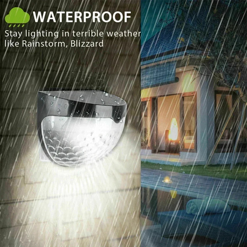 2/4/6/10/12/18/20Pcs Solar Zaun Licht Im Freien Wasserdichte Wand Lampen Girlande Dekoration LED Licht für Garten Schritt Terrasse Treppen