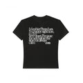 Buksyrr American Retro Letter Print Kurzarm-T-Shirt für Damen Sommer Casual All-Match Slim Top Street Bottoming Shirt Y2K