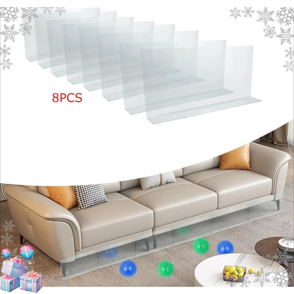 8er-Pack Haustiersichere Spaltabdeckung Verstellbare Barriere für Sofa und Bett mit Starkem Klebstoff Einfache Installation